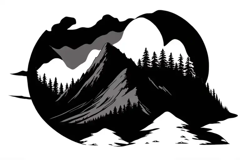 Mother Mountain Forest In Length