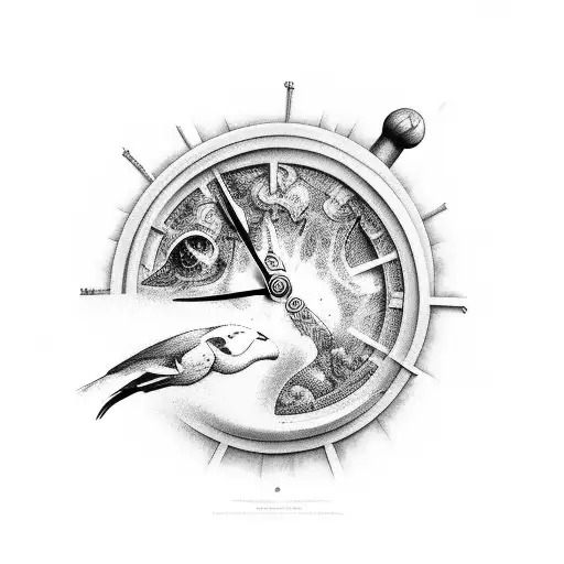 Full Arm Dark And Bright Side Of Life With The Time Flying By