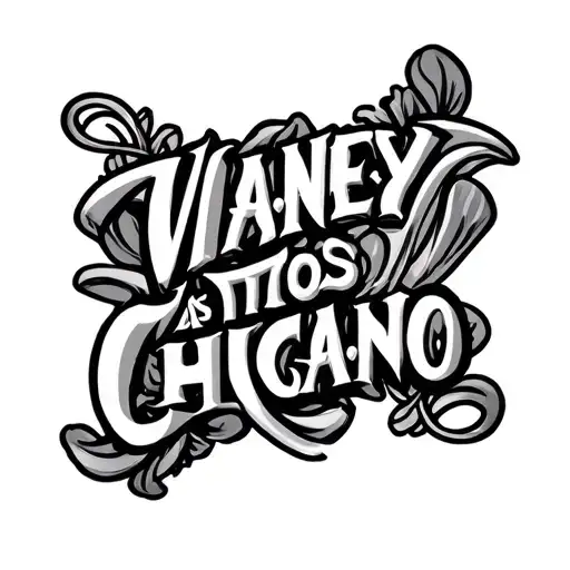 Vianey In Chicano Lettering