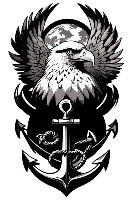 Eagle Globe And An Anchor