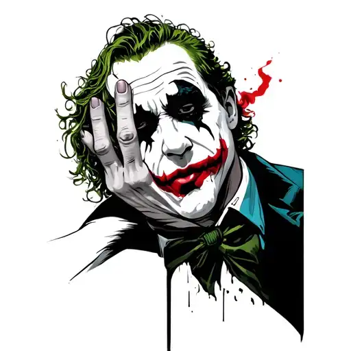 Heath Ledger Joker Hand