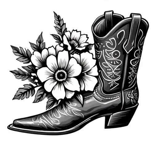 Cowboy Boot Flowers