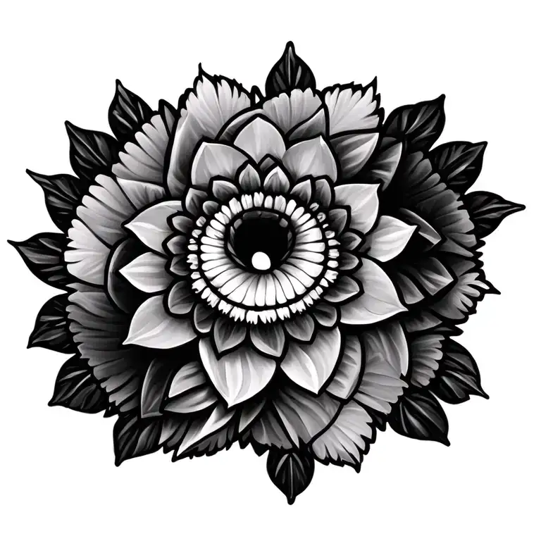 Mandala Design Incorporating Elements