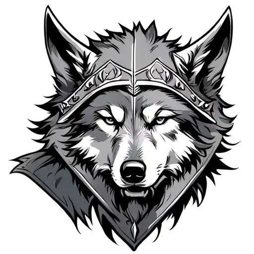 Wolf Under Hood Viking Warrior