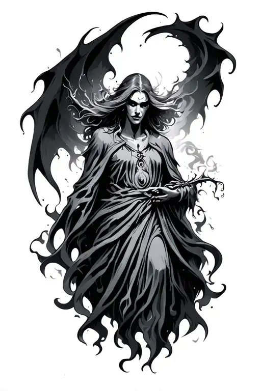 Black Magic Flowing Mage