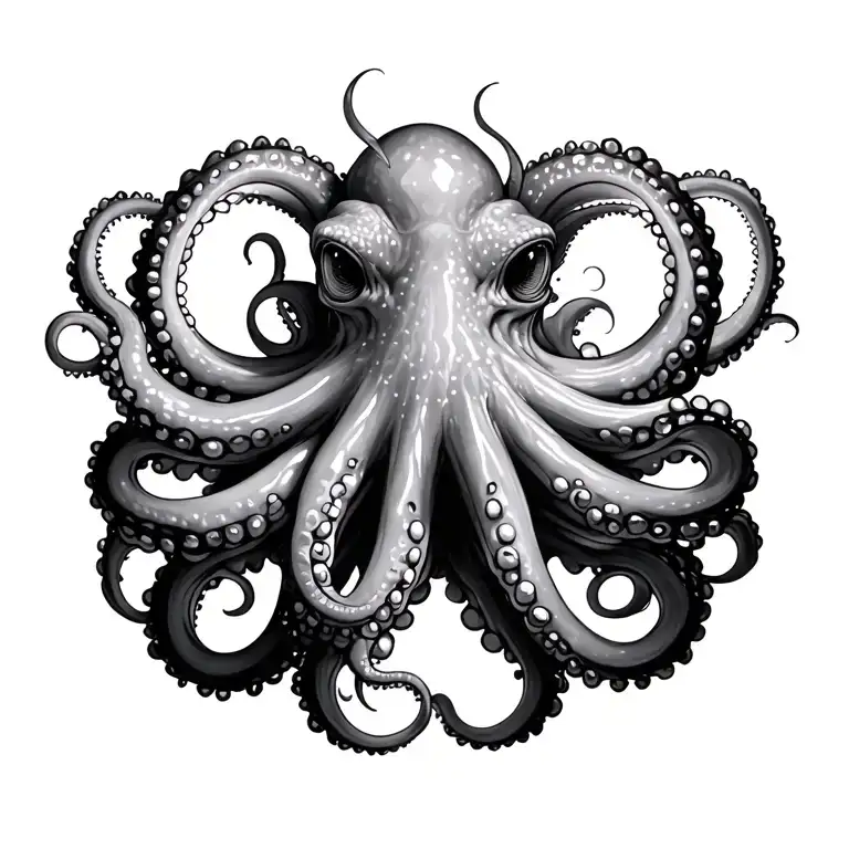 Hexagonal Patterned Octopus Tentacles