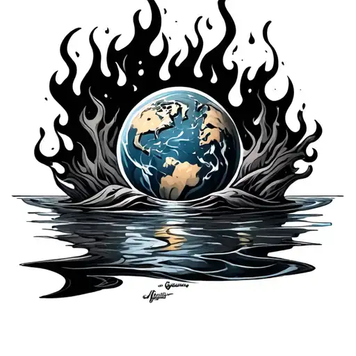 Earth Aire Fire Water Sleeve