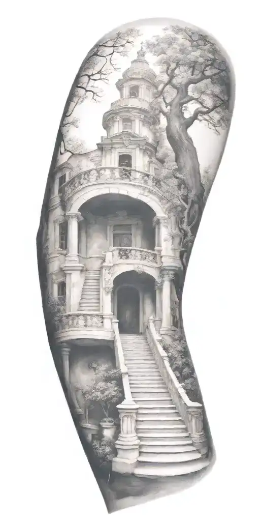 Staircase Circling Around Arm