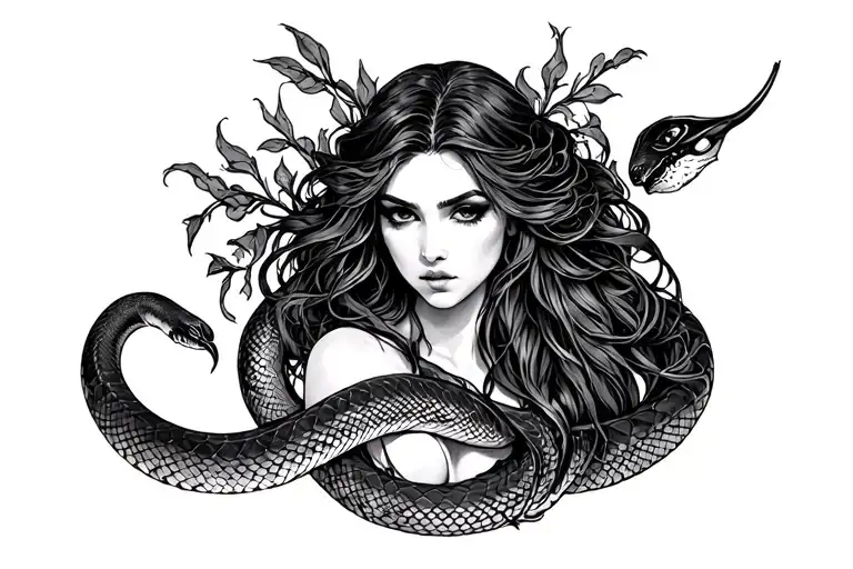 Lilith With Snake