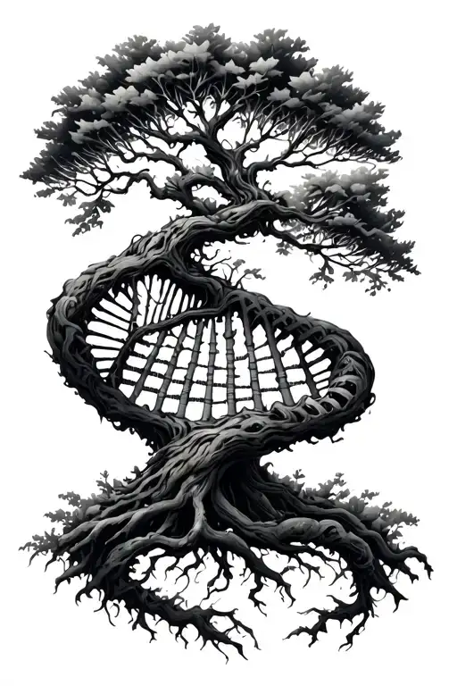 Tree And Dna Double Helix
