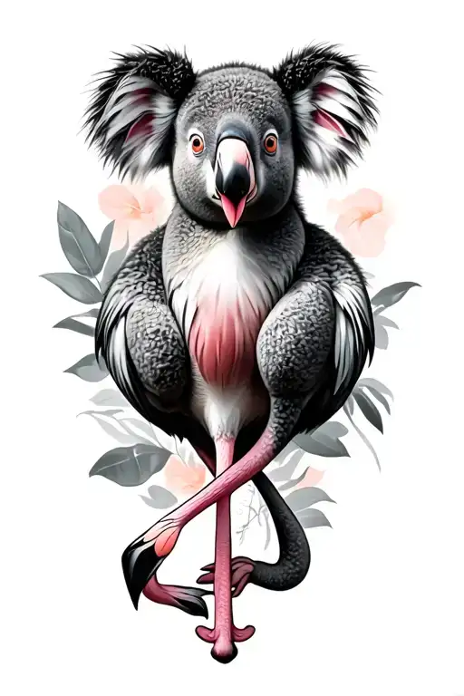 Flamingo And Koala