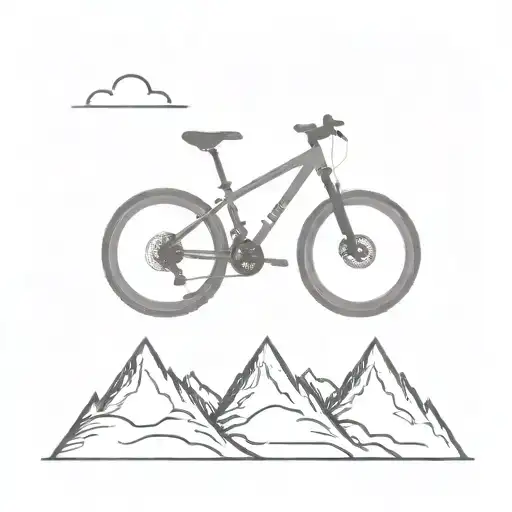 2D Front View Mountain Bike