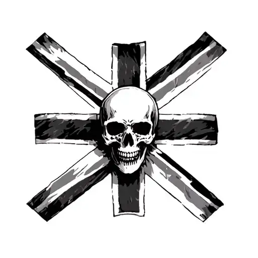 Union Jack Skull