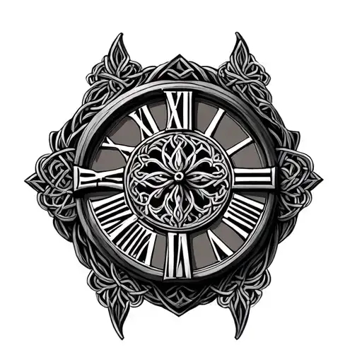 Celtic Cross Clock