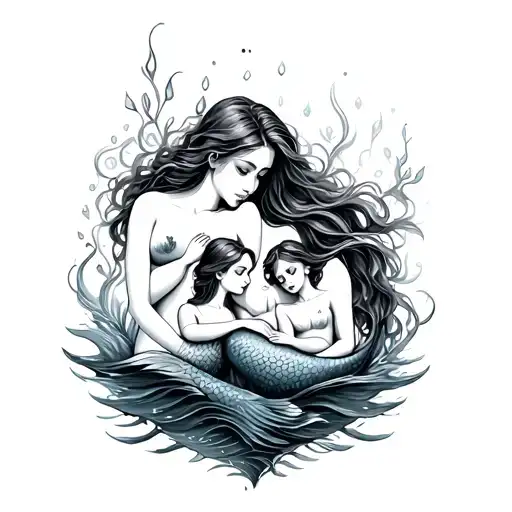 Family Mermaid Design