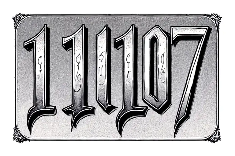 The Numbers 11 01 07 Written In Roman Numerals