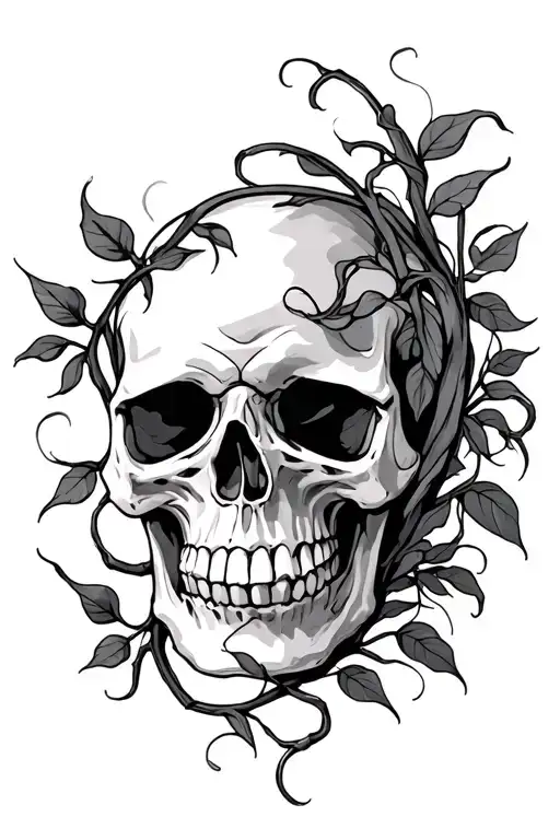 Skull And Vines