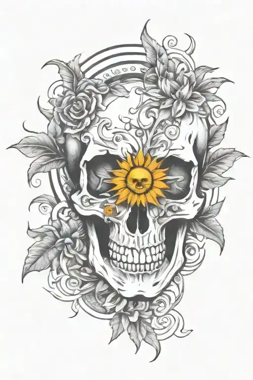Sun Nature Skull