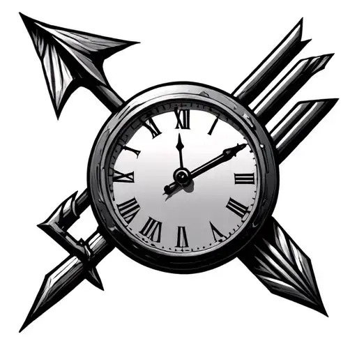 Clock And Arrow Piercing