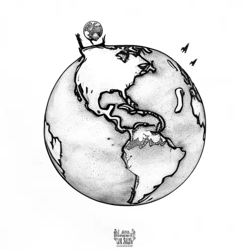 Atlas God Holding Earth