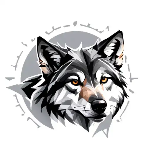Geometric And Realistic Wolf