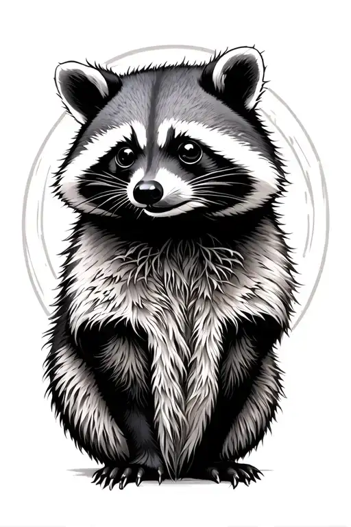 Japanese Art And Raccoons
