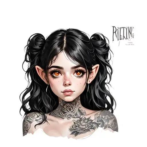 Pitbook-girl With Uncomforted Ears With Brown Eyes And Chocolate Color