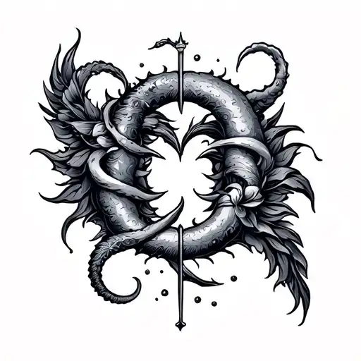 Gemini And Aquarius Sign Intertwined