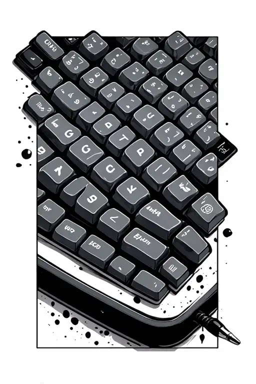 Very Clear And Clean Computer Keyboard