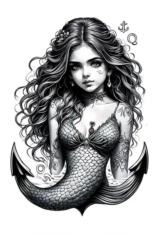 Mermaid With Anchor