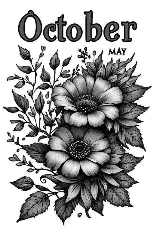 October And May Birth Month Flowers