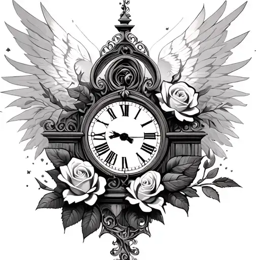 Rose Clock Stairs Gates Of Heaven
