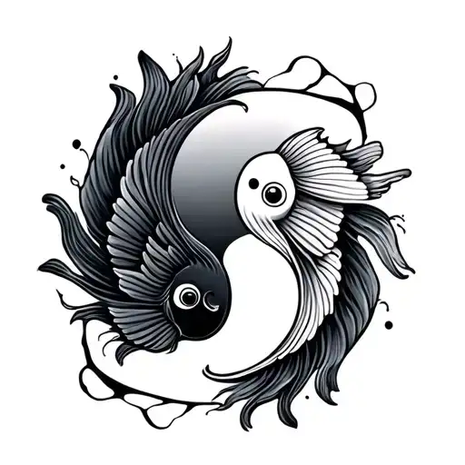Yin And Yang Fish