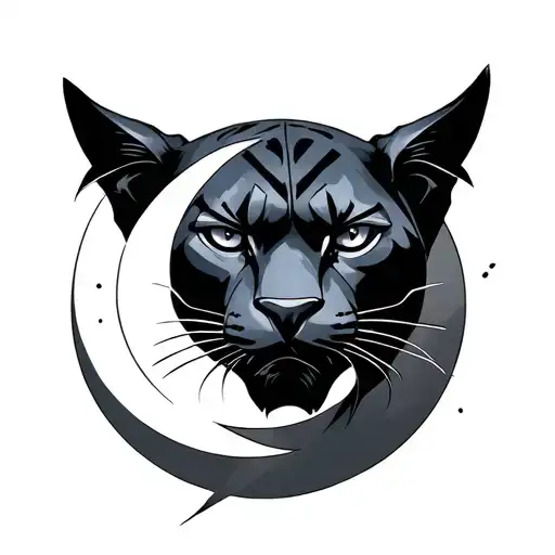 Black Panther And Moon