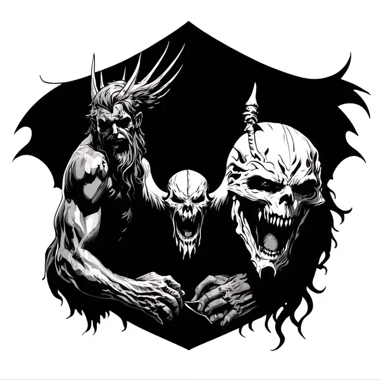 Battle Of Good Vs Evil Gods Victorious