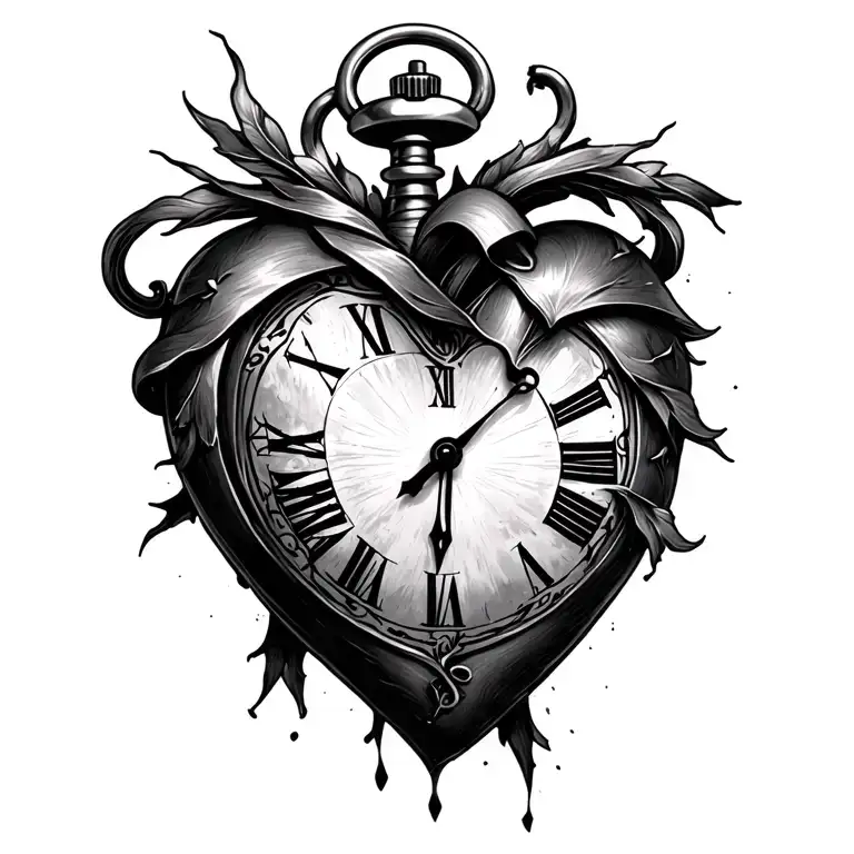 Heart Pocket Watch Wraping