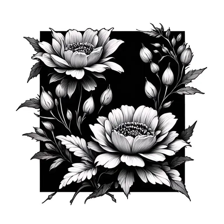 Fine Line December Birth Flower