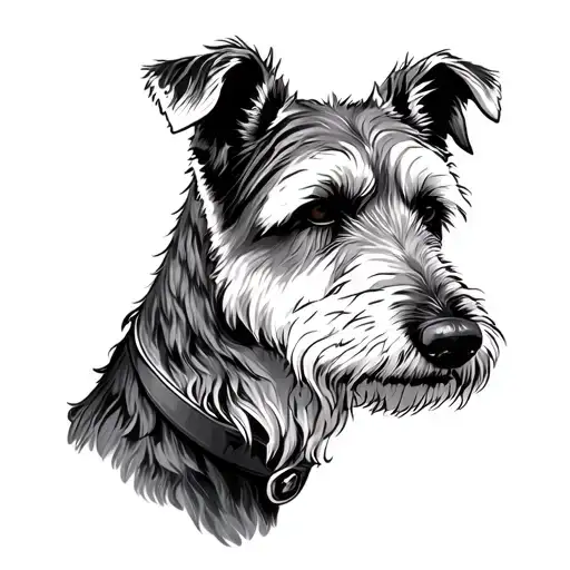 Irish Wolfhound Wearing
