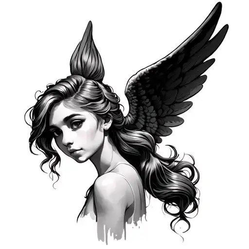 Angel With Pony Tail