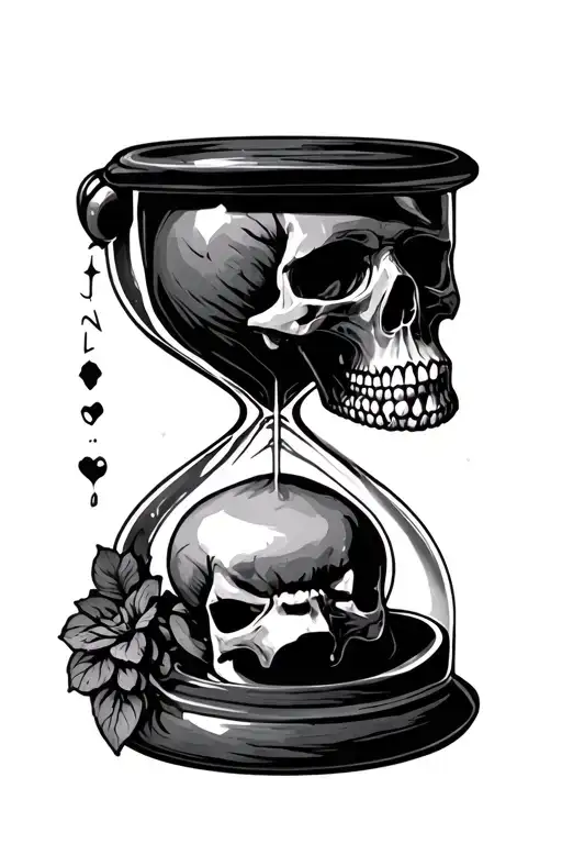Skull Hourglass