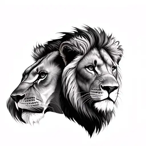 Lion And Lioness