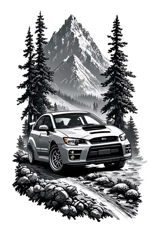 Wrx Bugeye Driving Forest Mountain