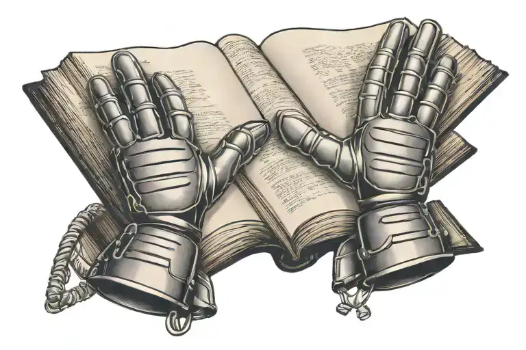 A Pair Of Goalkeeper Gloves Holding A Book Open Book