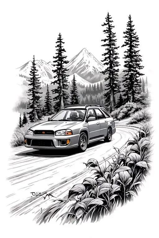 2002 Wrx Wagon Driving Redwood Mountain Road