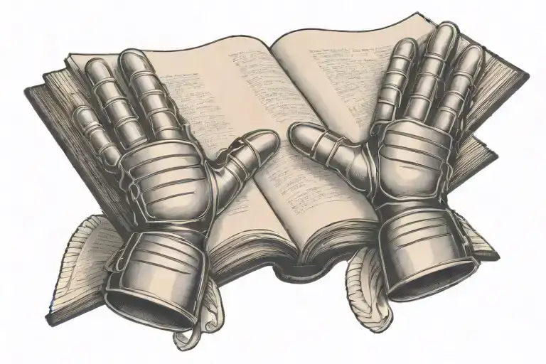 A Pair Of Goalkeeper Gloves Holding A Book Open Book