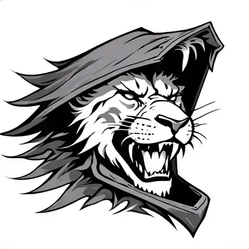 Lion's Grin In Assassin's Hood