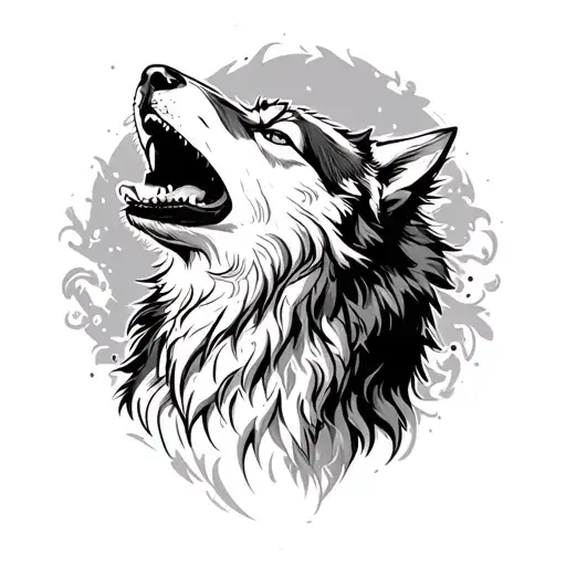Male Wolf Howling