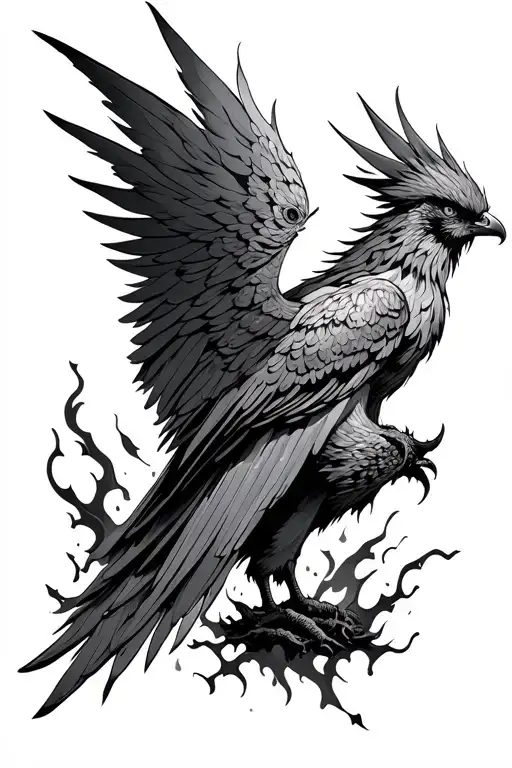 Phoenix Rising From Ashes