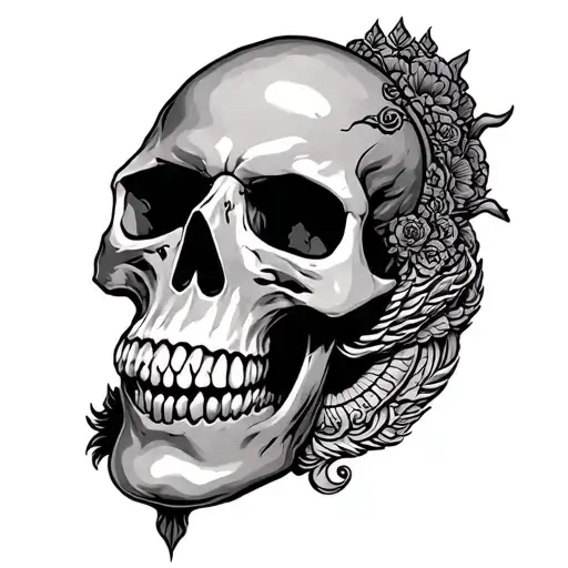 Skull With Sanke Story