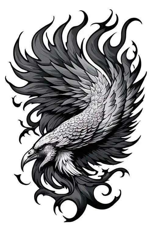 Phoenix And Flames Left Arm